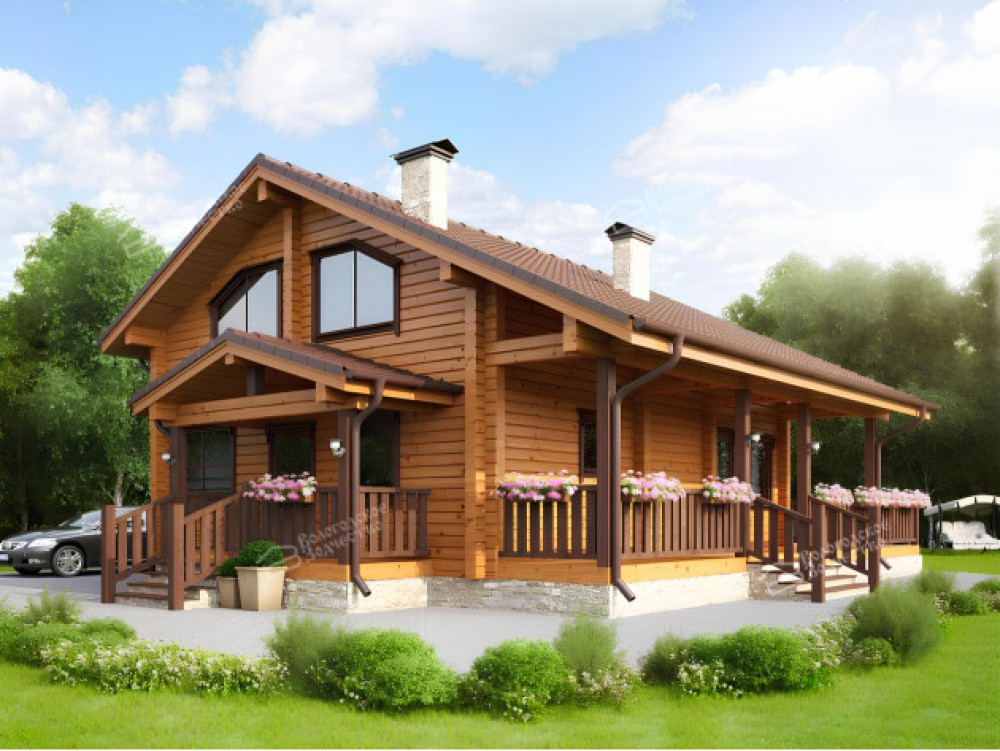 Дом из клееного бруса VZ-330